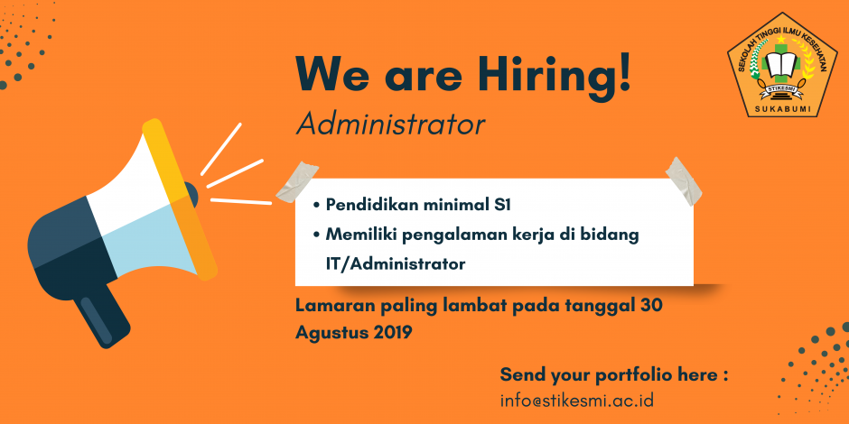 LOWONGAN STAFF ADMINISTRATOR 2019